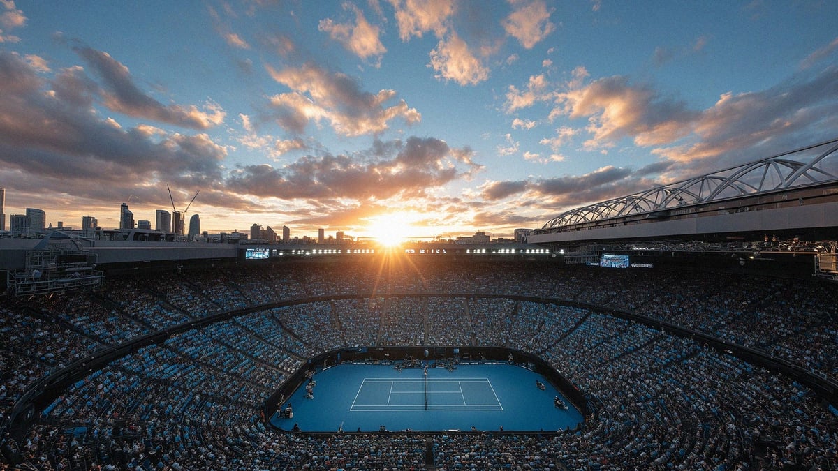 En stillbild från Australian Open.