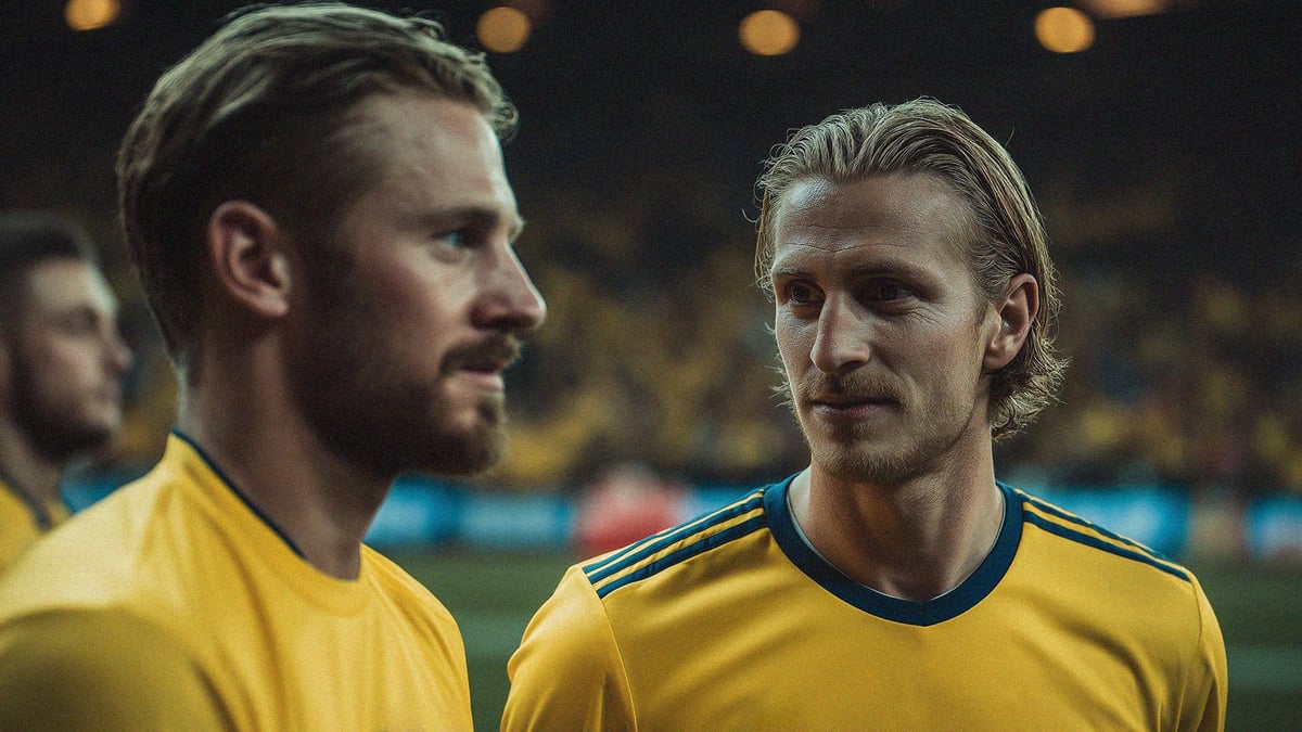 Två svenska fotbollsspelare