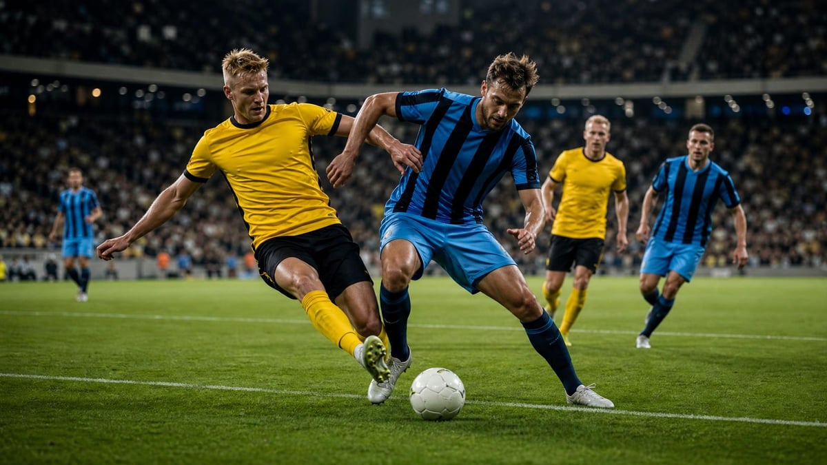 Stillbild från Champions League-kvalet.