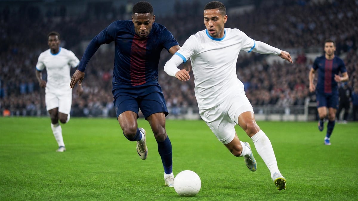 Två lag i Ligue 1 i fotboll