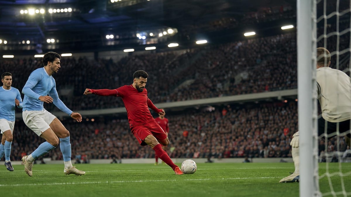 Manchester United gör mål mot City