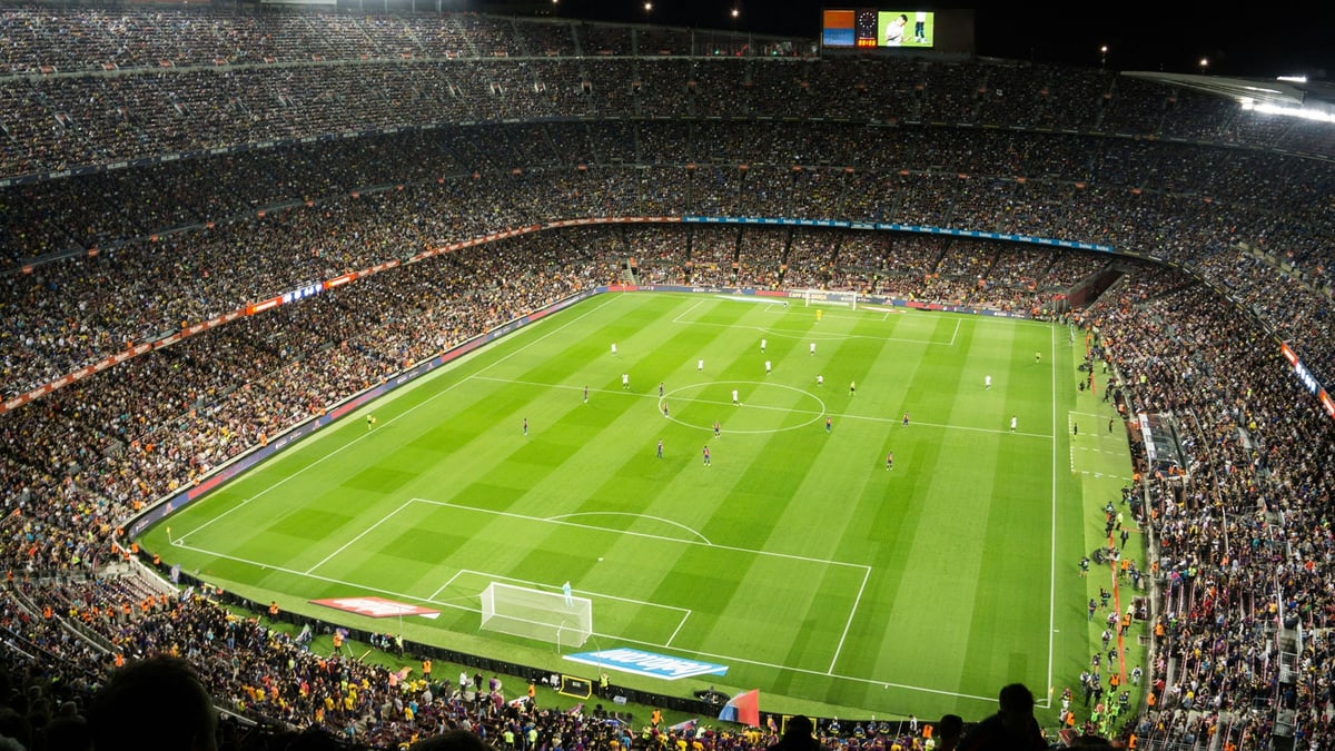 En stillbild från en La Liga match.