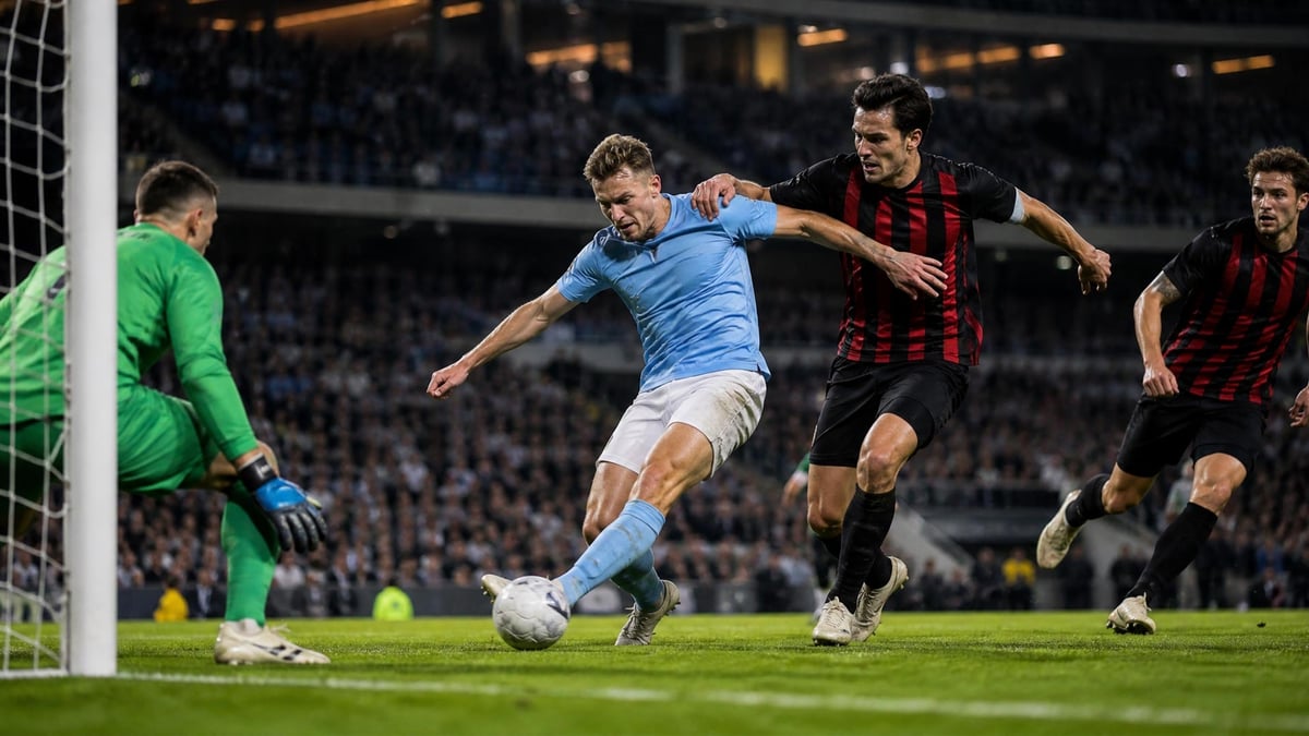 Malmö FF gör mål.