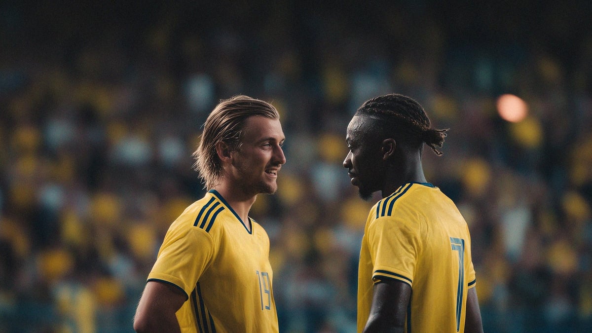 Två svenska fotbollsspelare.