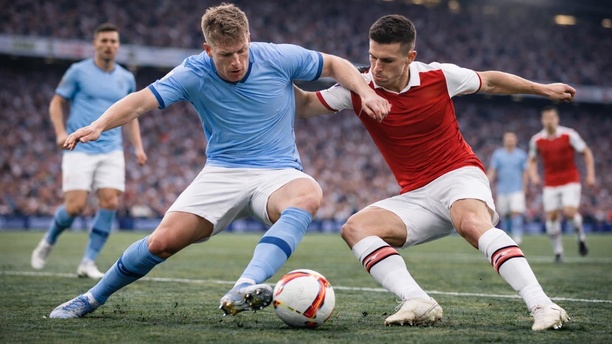 Nu spelar Man City mot Arsenal.