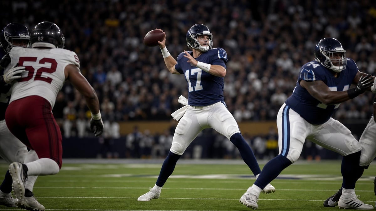 En passning i en NFL-match